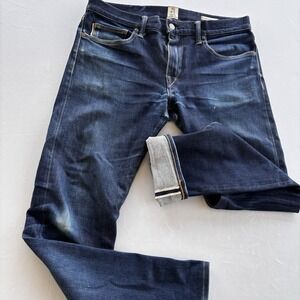 HiroshiKato Selvedge Denim Jeans Men 33 USA Hiroshi Kato Raw Indigo Read